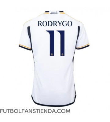 Real Madrid Rodrygo Goes #11 Primera Equipación 2023-24 Manga Corta
